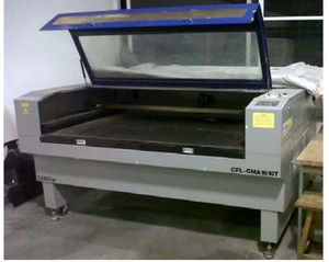 Utilized laser cutting machine.