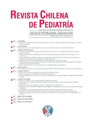 Revista Chilena de Pediatría