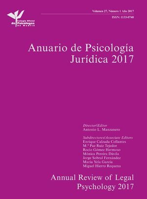 Anuario de Psicología Jurídica