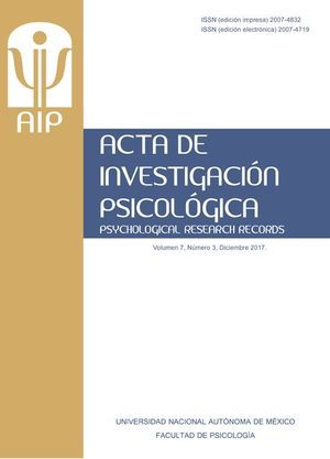 Acta de Investigación Psicológica - Psychological Research Records
